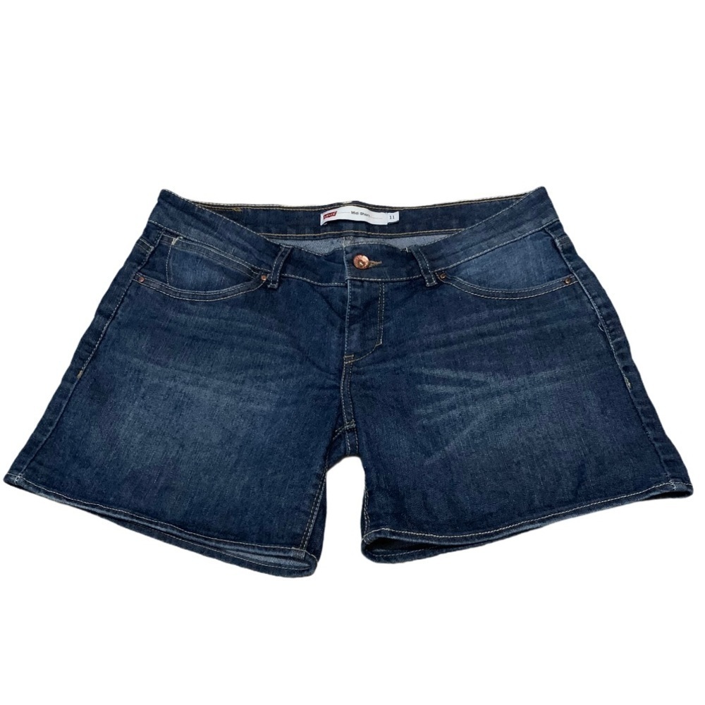 Levi’s midi jean shorts